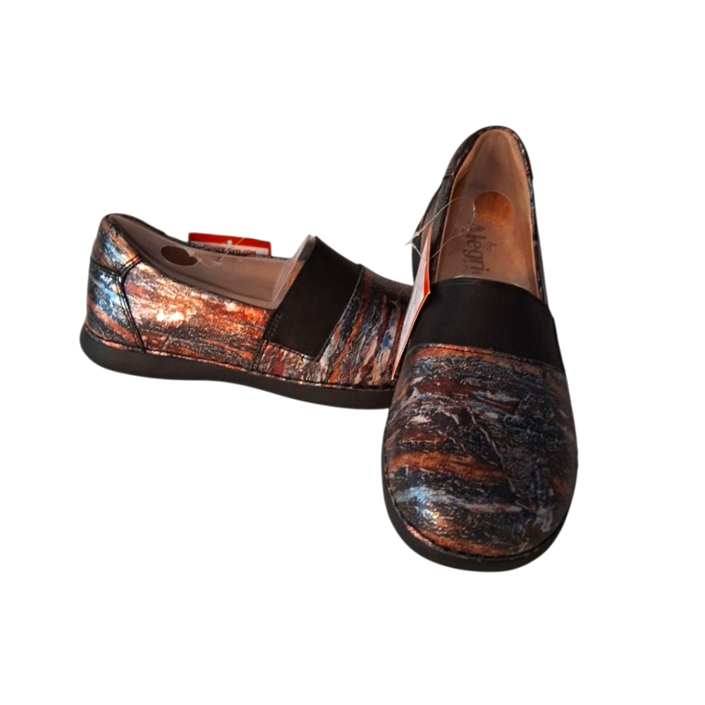 Alegria Multicolor Glee Earthen Slip-On Flats Size 36